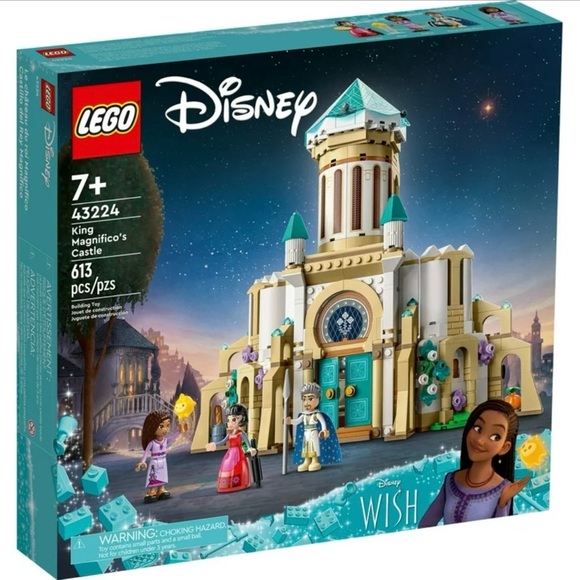 LEGO Disney Wish Castle Building Set - Blue and Tan - Picture 5 of 10
